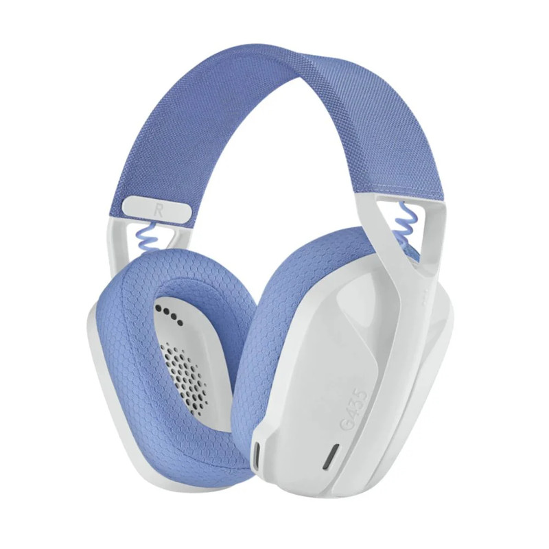 Logitech G435 Lightspeed Wireless Gaming Headset - Off-White/Lilac - سماعة